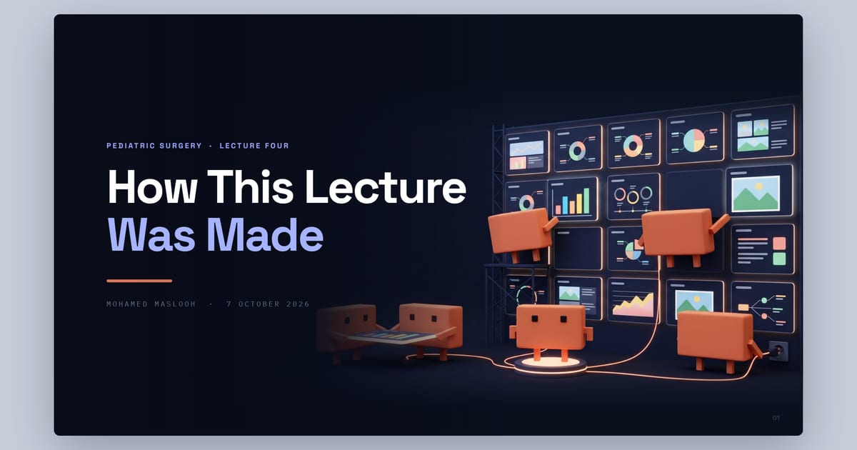 How This Lecture Was Made